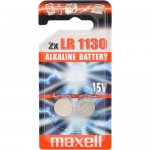 Maxell Batterie Alkali Knopfzelle Typ LR 1130, 2er Blister