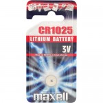 Maxell Batterie Lithium Knopfzelle Typ CR 1025, 1er Blister