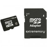 MicroSDHC 16GB Extrememory + Adapter, Retail, Class 4