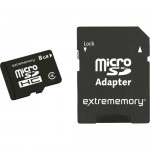 MicroSDHC 8GB Extrememory + Adapter, Retail, Class 4