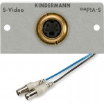 S-Video (4pol Mini-DIN auf 2xBNC) Blende mit Kabel Bu/Bu...