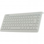 Tastatur, Mini, Perixx PERIBOARD-407 DE W, USB, wei�