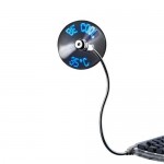 USB-LED-Ventilator mit Text- und Temperaturanzeige ,...