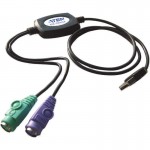 USB -> PS/2 Konverter, Aten UC10KM, USB Stecker an 2x...